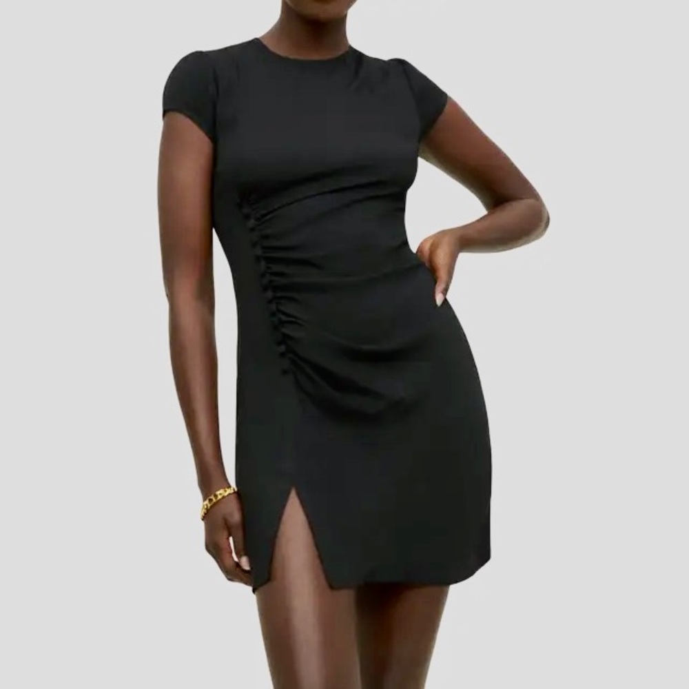 NWT, Reformation Selina Dress, Black 0